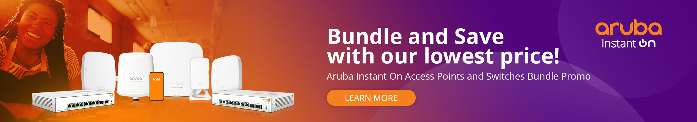 Aruba Instant On Series Access Points and Switches Bundle banner